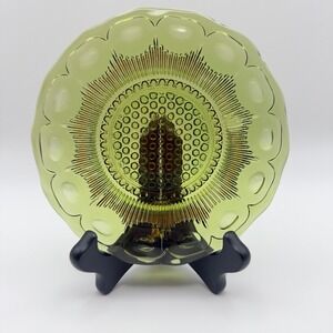 Bartlett Collins St Genevieve 5.75" Plate Avocado Green 1930s Depression Glass